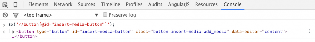 console.xpath
